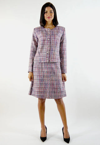 Rock Sustainable Fabric Gabrielle, Bouclé | A-Linien Minirock | EU-Produktion