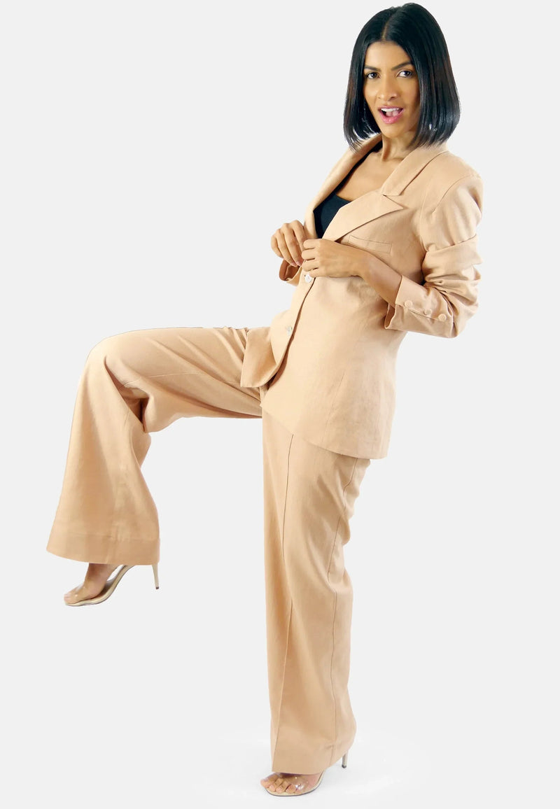Blazer Sustainable Organic Linen Gabi – classic cut | Organic linen | EU production — Ansicht 3