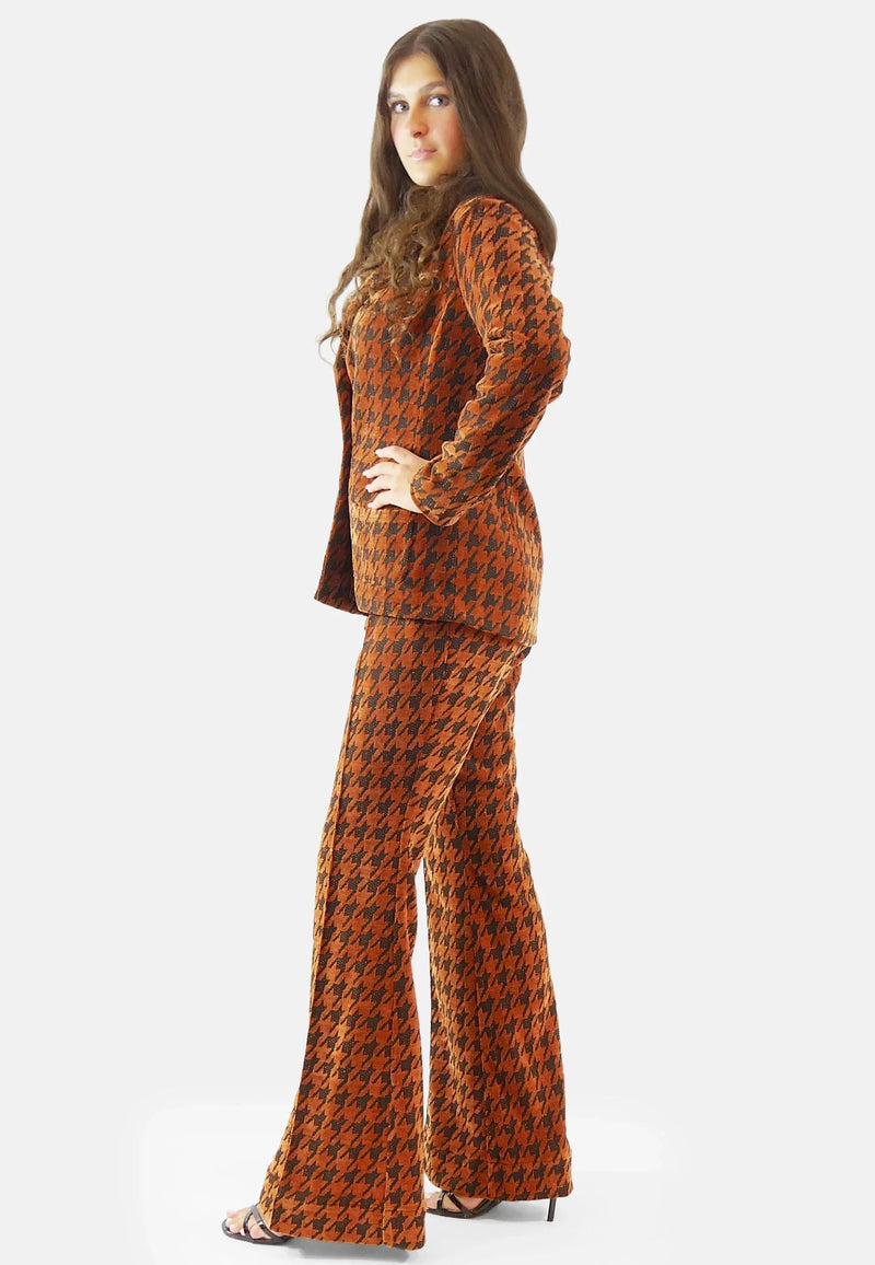 Blazer Sustainable Fabric Shimmery Houndstooth Recycled Polyester EU Production — Ansicht 3