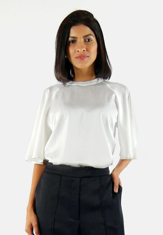 Top Sustainable Fabric Fly, recyceltes Polyester | Stehkragen | EU-Produktion