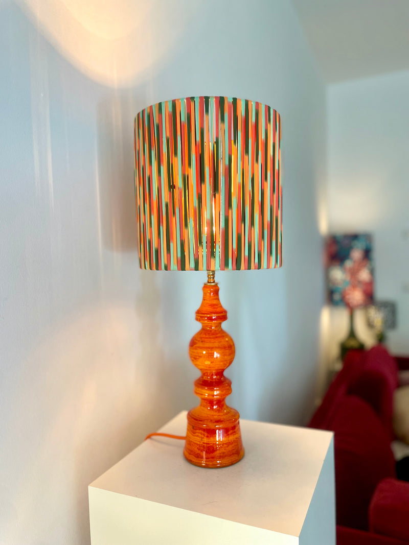 Kleine 70 Jahre Stehlampe mit Pop Art String Schirm — Ansicht 4
