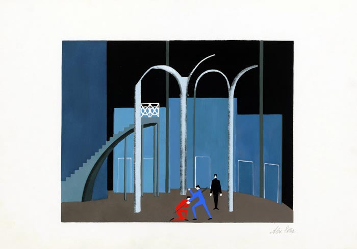 Maquettes for Theater 11 - Alexandra Exter Art Print — Ansicht 3