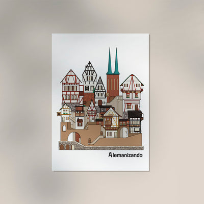 Berlin City Art Print by Alemanizando – Kunstdruck Poster