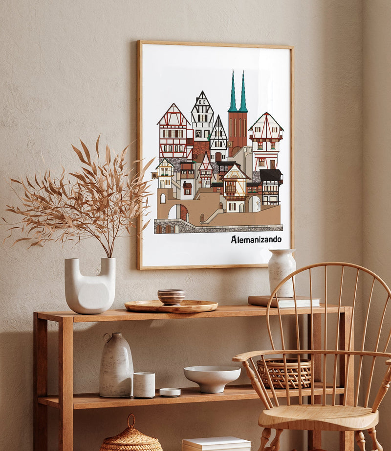 Berlin City Art Print by Alemanizando – Kunstdruck Poster — Ansicht 2