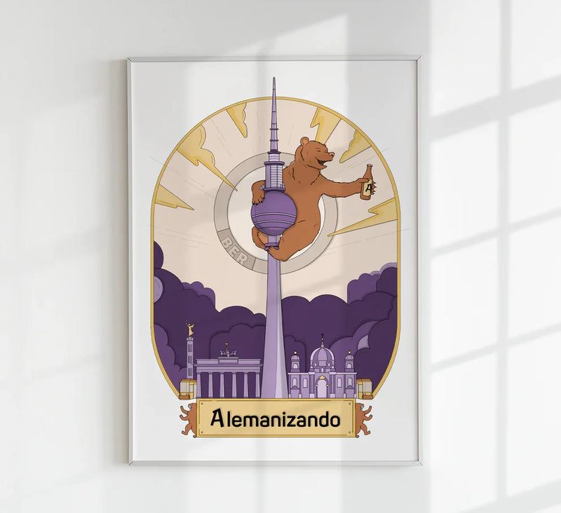 Berlin Bear Art Print by Alemanizando – Art Print on Paper — Patroa Studio