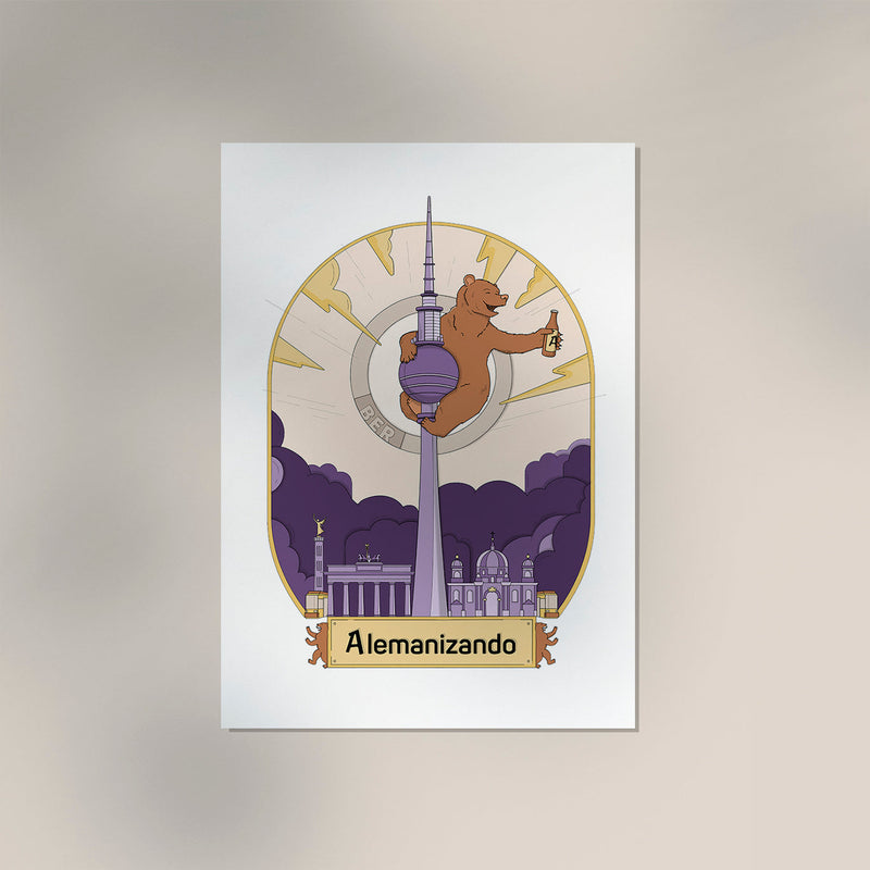 Berlin Bear Art Print by Alemanizando – Art Print on Paper — Ansicht 4