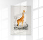 Giraffe Animal Illustration – Kunstdruck handgefertigt Berlin