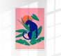 Tropical Panther Pink – Fine Art Print UV-beständig Wanddeko