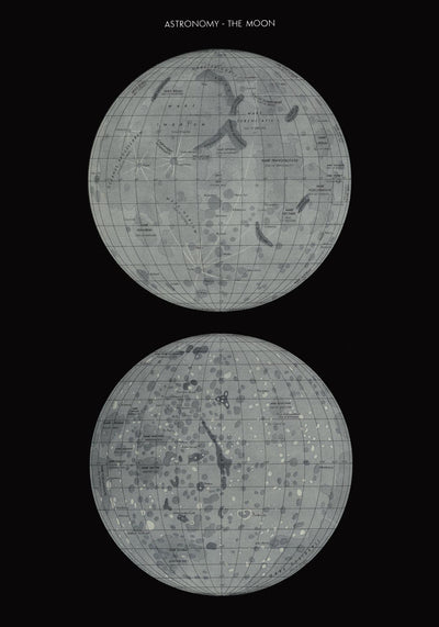 Astronomy – The Moon Celestial Poster von Patroa Studio