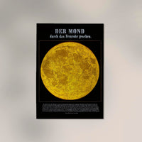 Moon Through Telescope Astronomical Poster — Ansicht 2