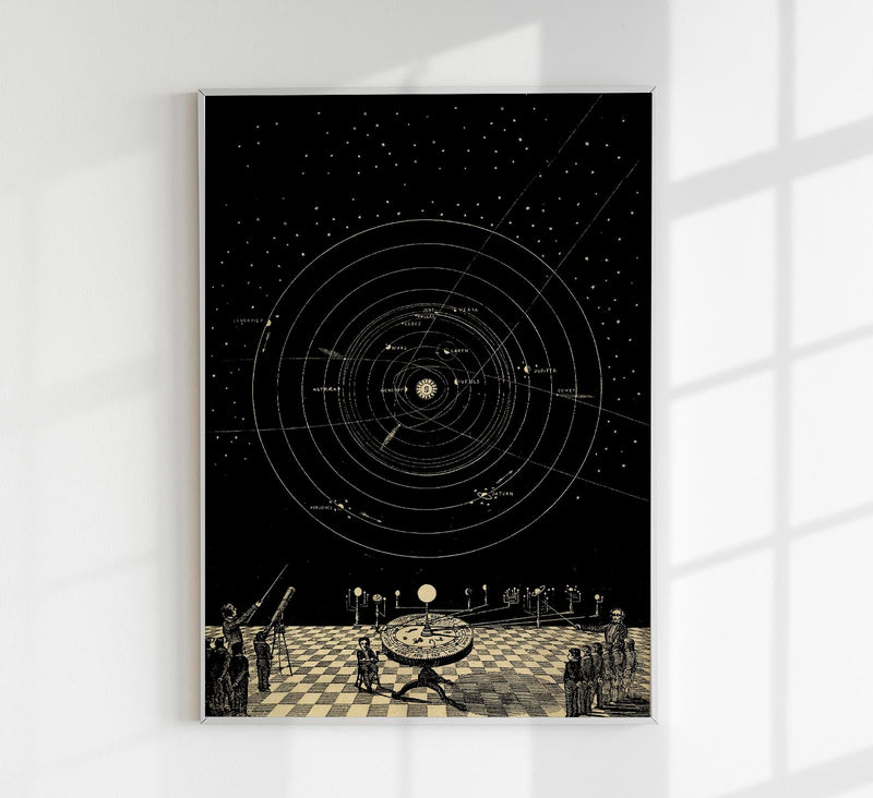 Space Curiosity Astronomy Poster – Hand-printed Berlin — Patroa Studio