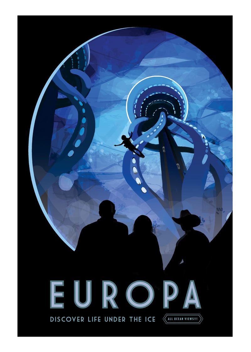 Europa Space Poster – Illustration von Patroa Studio — Ansicht 3