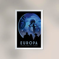 Europa Space Poster – Illustration von Patroa Studio — Ansicht 2