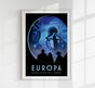 Europa Space Poster – Illustration von Patroa Studio