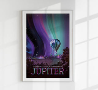 Auroras of Jupiter Space Poster