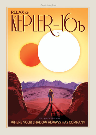 Two Suns Space Poster - Archival Fine Art Print