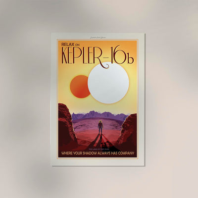 Two Suns Space Poster - Archival Fine Art Print