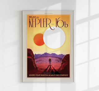 Two Suns Space Poster - Archival Fine Art Print