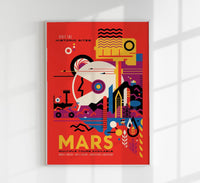 Historic Sites on Mars Space Poster – Fine Art Print UV-beständig — Ansicht 1