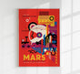 Historic Sites on Mars Space Poster – Fine Art Print UV-beständig