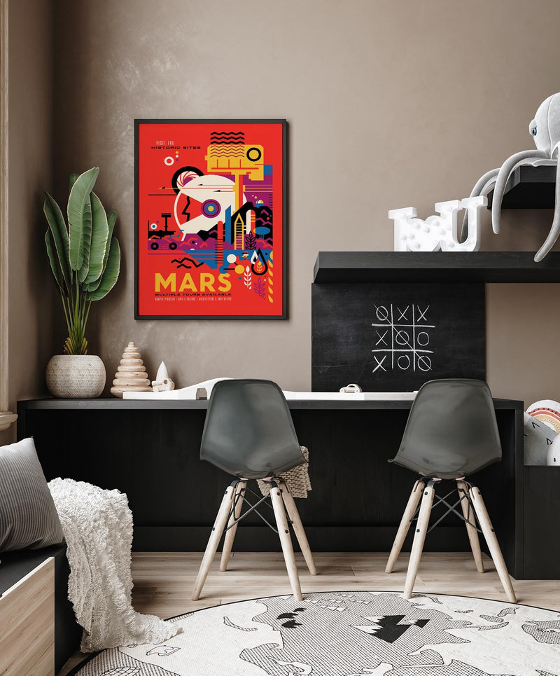 Historic Sites on Mars Space Poster – Fine Art Print UV-beständig — Ansicht 2