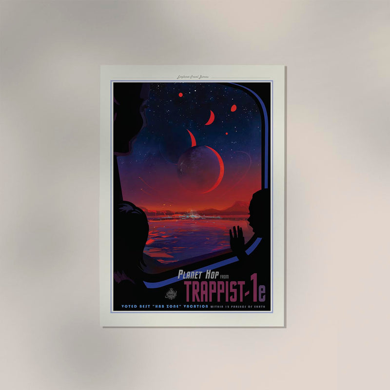 Planet Hop Space Poster | Fine Art Canvas Kosmos-Kunst Wanddeko — Ansicht 2