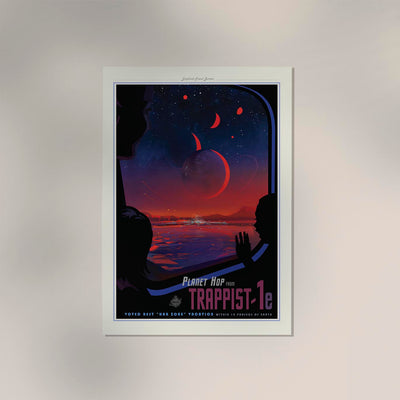 Planet Hop Space Poster | Fine Art Canvas Kosmos-Kunst Wanddeko