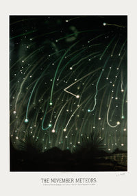 November Meteors by Trouvelot Astronomical Poster – Hand-printed Berlin — Ansicht 4
