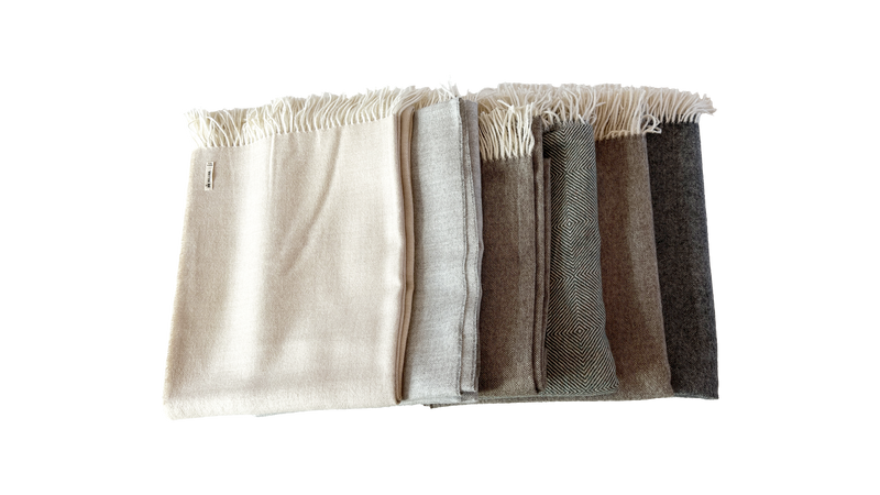 Villa Jade° Plaid – 100% Alpakahaar, 130x200 cm, Weiches Plaid mit graphischem Muster — Ansicht 3