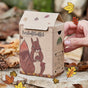 Freiluftbuffet für Eichhörnchen – Naturkarton Futterstation 200g