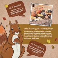 Freiluftbuffet für Eichhörnchen – Naturkarton Futterstation 200g — Ansicht 5