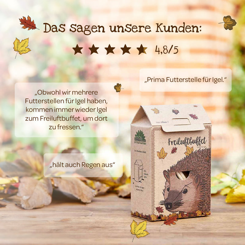 Freiluftbuffet für Igel – 200g Futterstation mit Insekten — Ansicht 7