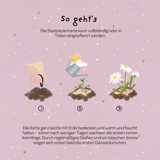 Grußkarte - Danke, dass du beim Wachsen geholfen hast