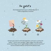 Grußkarte „Du bist nie zu klein, um großartig zu sein“ – Saatpapier mit Wildblumensamen — Ansicht 5