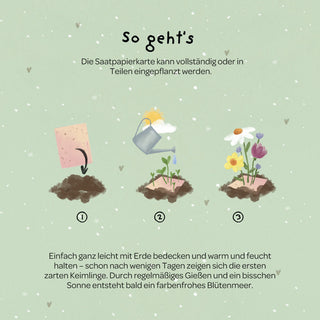 Grußkarte - Viel Glück!