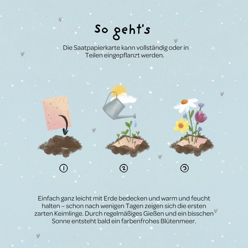 Greeting Card Yay – Seed Paper with Wildflower Seeds — Ansicht 5