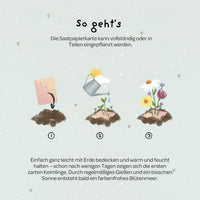 Grußkarte Bee Happy – Saatpapier mit Wildblumensamen — Ansicht 5