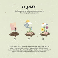 Grußkarte Love you bestie – Saatpapier mit Wildblumensamen — Ansicht 5