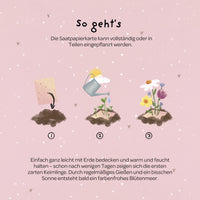 Grußkarte Ja! – Saatpapier mit Wildblumensamen — Ansicht 5