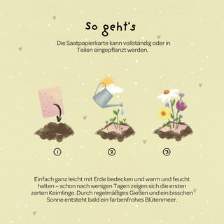 Grußkarte - Hurra, du bist da!