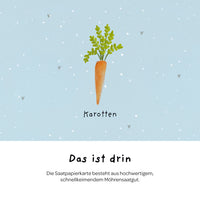 Grußkarte Ich mag dich mit all deinen Karotten – Saatpapier — Ansicht 6