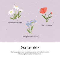 Greeting Card You beautiful soul – Seed paper with wildflower seeds — Ansicht 6