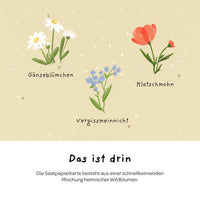 Grußkarte „Du bist unentbeerlich“ – Saatpapier mit Wildblumensamen — Ansicht 6