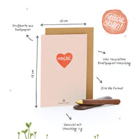 Grußkarte HDGDL – Saatpapier mit Wildblumensamen — Ansicht 7