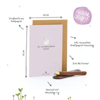 Greeting Card You beautiful soul – Seed paper with wildflower seeds — Ansicht 7