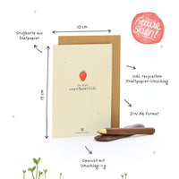 Grußkarte „Du bist unentbeerlich“ – Saatpapier mit Wildblumensamen — Ansicht 7