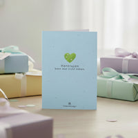 Grußkarte Herzrasen kann man nicht mähen – Saatpapier mit Wildblumensamen — Ansicht 1