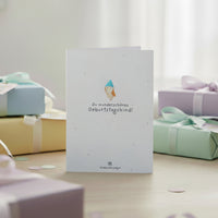Grußkarte Du wunderschönes Geburtstagskind – Saatpapier mit Wildblumensamen — Ansicht 1