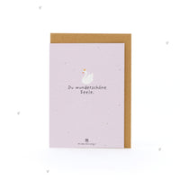 Greeting Card You beautiful soul – Seed paper with wildflower seeds — Ansicht 2