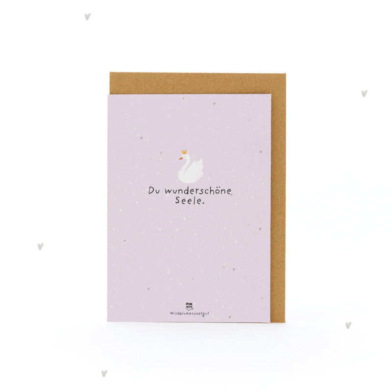 Greeting Card You beautiful soul – Seed paper with wildflower seeds — Ansicht 2